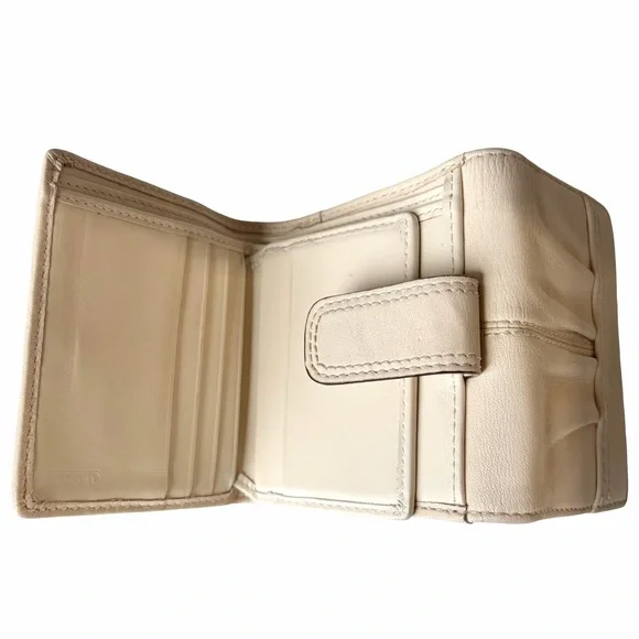 Coach Leather Wallet, Beige, Vintage - Picture 6 of 9
